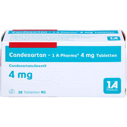 Candesartan - 1 A Pharma 4mg Tabletten, 28 Stk., 1 A Pharma GmbH
