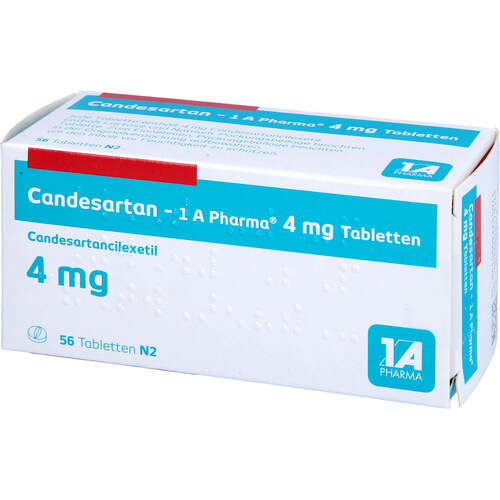 Candesartan - 1 A Pharma 4mg Tabletten, 56 Stk., 1 A Pharma GmbH