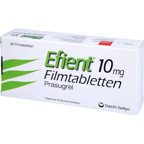 Efient 10mg Filmtabletten, 98 Stk., Emra-Med Arzneimittel GmbH