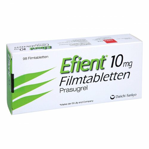 Efient 10mg Filmtabletten, 98 ST, Emra-Med Arzneimittel GmbH