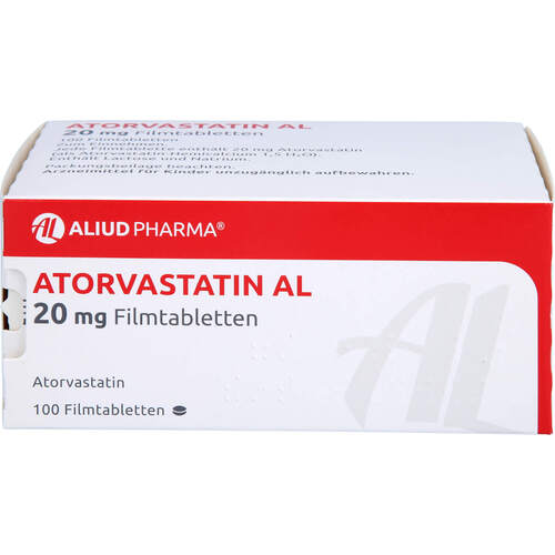 Atorvastatin AL 20 mg Filmtabletten, 100 Stk., Aliud Pharma GmbH