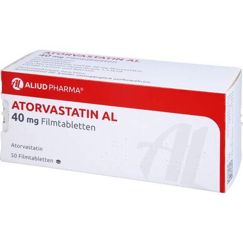 Atorvastatin AL 40 mg Filmtabletten, 50 Stk., Aliud Pharma GmbH