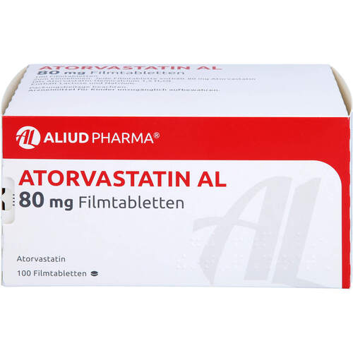 Atorvastatin AL 80 mg Filmtabletten, 100 Stk., Aliud Pharma GmbH