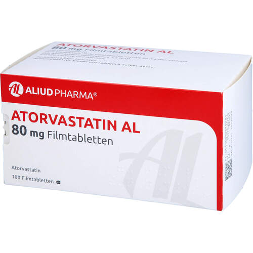 Atorvastatin AL 80 mg Filmtabletten, 100 Stk., Aliud Pharma GmbH
