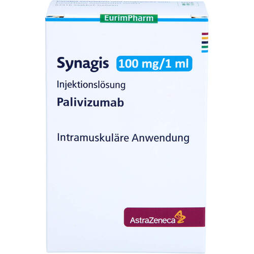 Synagis 100 mg/ml Injektionsl&ouml;sung Dsfl., 1x1,0 ml, Eurimpharm Arzneimittel GmbH