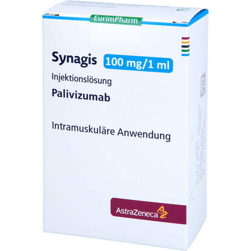 Synagis 100 mg/ml Injektionsl&ouml;sung Dsfl., 1x1,0 ml, Eurimpharm Arzneimittel GmbH
