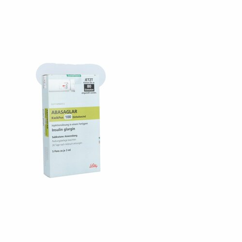 ABASAGLAR 100 E/ml Injektionslösung KwikPen, 5x3 ml, Eurimpharm Arzneimittel GmbH
