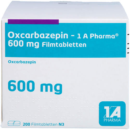 Oxcarbazepin - 1 A Pharma 600 mg Filmtabletten, 200 Stk., 1 A Pharma GmbH