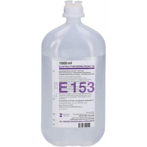 Elektrolyt-Infusionsl&ouml;sung 153 PE-Flasche, 10x1000 ml, Burg Pharma GmbH