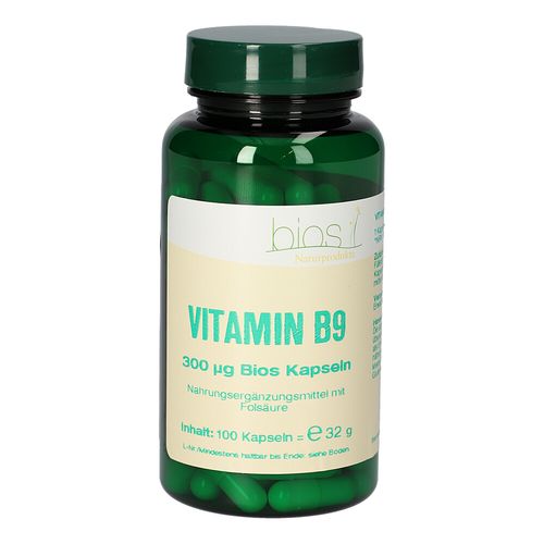 Vitamin B9 300ug Bios Kapseln, 100 Stk., Bios Medical Services
