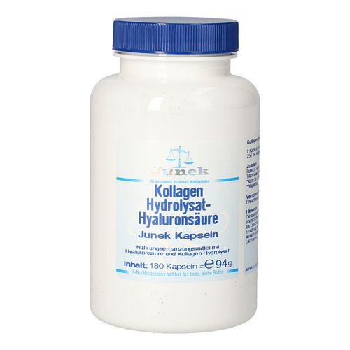 Kollagen Hydrolysat-Hyaluronsäure Junek Kapseln, 180 Stk., Bios Medical Services Kollagen Hydrolysat-Hyaluronsäure Junek Kapseln, 180 Stk., Bios Medical Services