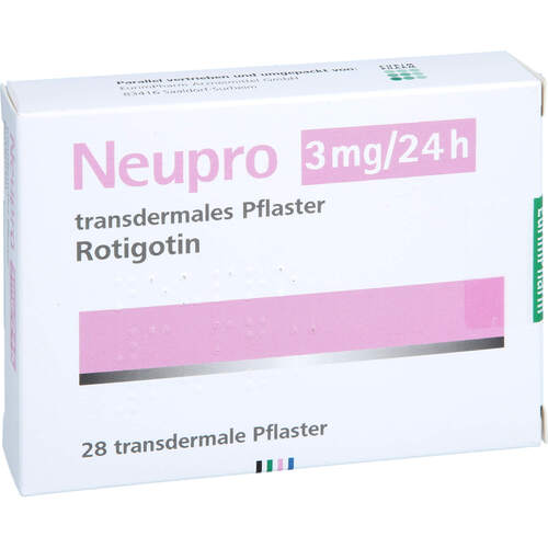 Neupro 3mg/24h transdermales Pflaster, 28 Stk., Eurimpharm Arzneimittel GmbH