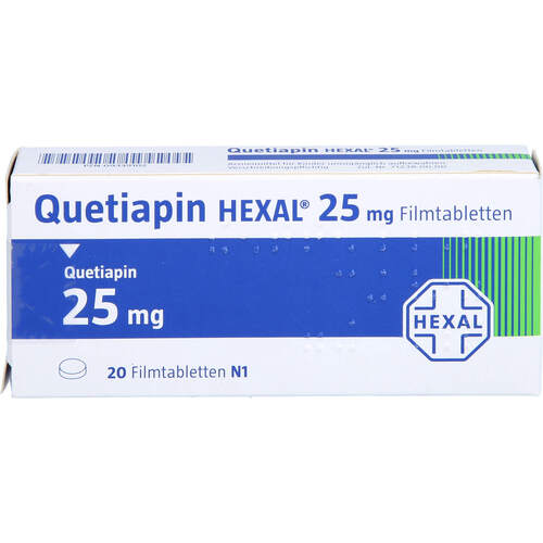 Quetiapin HEXAL 25 mg Filmtabletten, 20 Stk., HEXAL AG