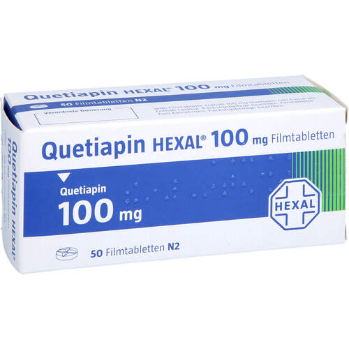 Quetiapin HEXAL 100 mg Filmtabletten, 50 Stk., HEXAL AG