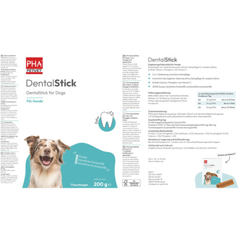 PHA DentalStick für Hunde, 7 Stk., PetVet GmbH