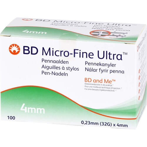 BD MICRO-FINE ULTRA Pen-Nadeln 0,23x4 mm, 100 Stk., Becton Dickinson GmbH