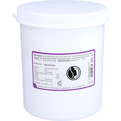 Basis Creme Natrue Biokosmetik, 1000 ml, Taoasis GmbH Natur Duft Manufaktur