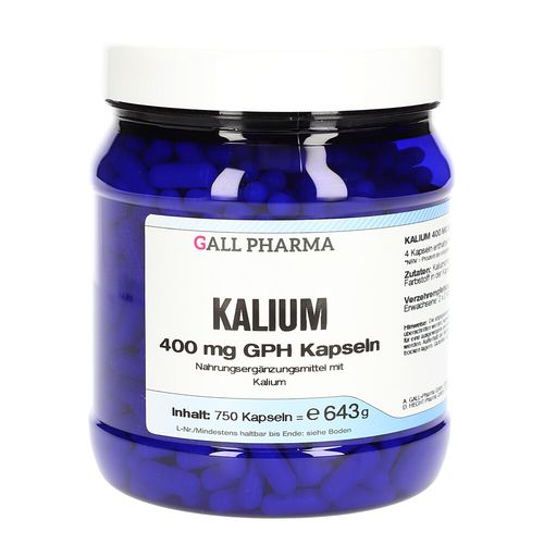 Kalium 400mg GPH Kapseln, 750 Stk., Hecht-Pharma GmbH