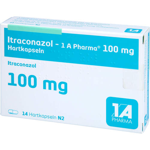 Itraconazol - 1 A Pharma 100mg Hartkapseln, 14 ST, 1 A Pharma GmbH