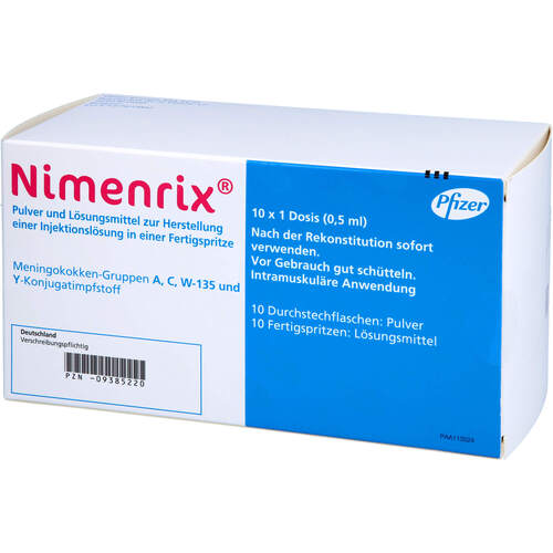 NIMENRIX, 10 ST, Pfizer Pharma GmbH