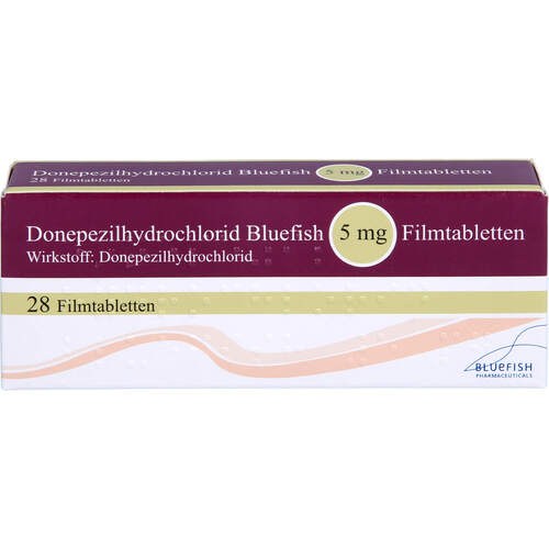 Donepezilhydrochlorid Bluefish 5mg Filmtabletten, 28 Stk., Bluefish Pharma GmbH