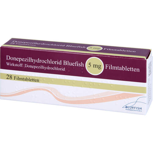 Donepezilhydrochlorid Bluefish 5mg Filmtabletten, 28 Stk., Bluefish Pharma GmbH