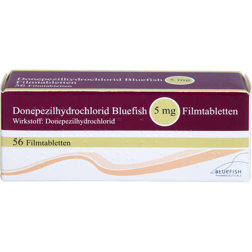 Donepezilhydrochlorid Bluefish 5mg Filmtabletten, 56 Stk., Bluefish Pharma GmbH