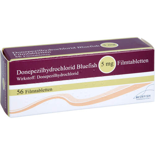 Donepezilhydrochlorid Bluefish 5mg Filmtabletten, 56 Stk., Bluefish Pharma GmbH