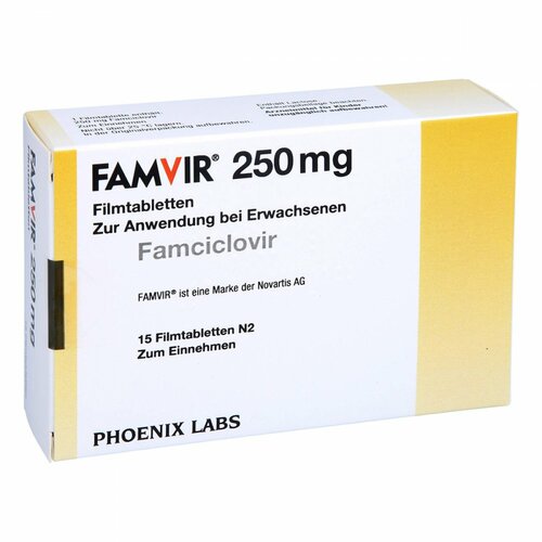 Famvir 250mg Filmtabletten, 15 Stk., Emra-Med Arzneimittel GmbH