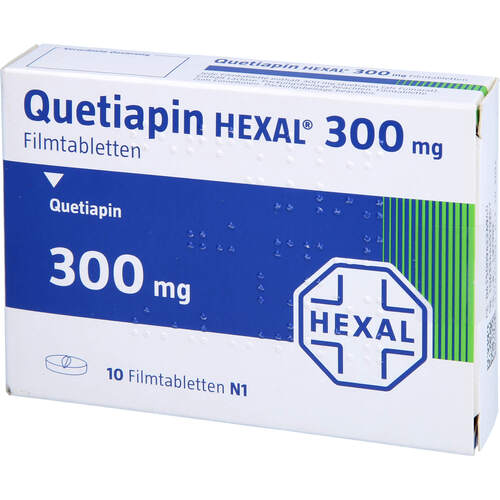 Quetiapin HEXAL 300 mg Filmtabletten, 10 Stk., HEXAL AG