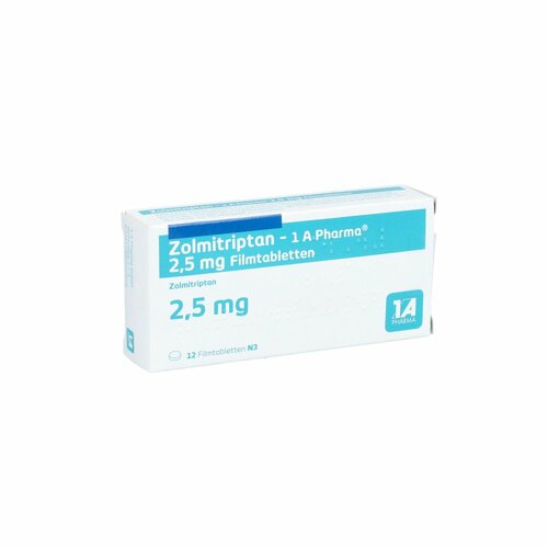 Zolmitriptan - 1 A Pharma 2.5 mg Filmtabletten, 12 ST, 1 A Pharma GmbH