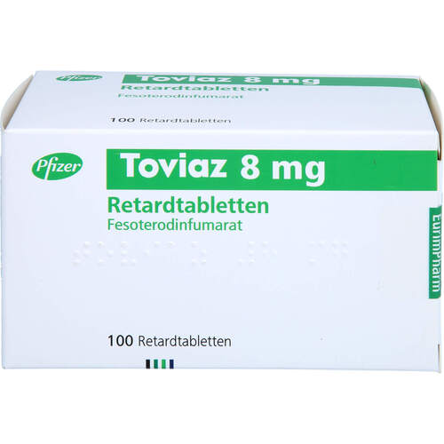 Toviaz 8mg Retardtabletten, 100 Stk., Eurimpharm Arzneimittel GmbH