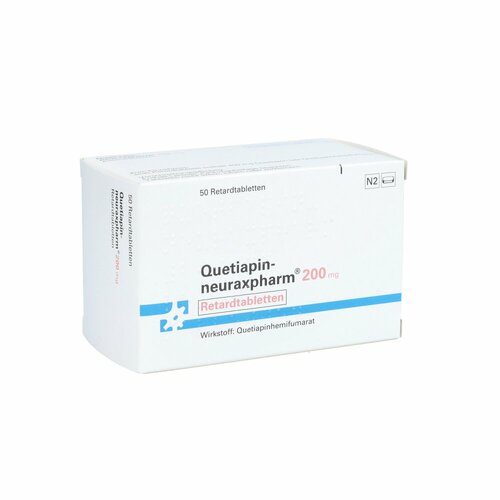 Quetiapin-neuraxpharm 200 mg retard, 50 ST, neuraxpharm Arzneimittel GmbH