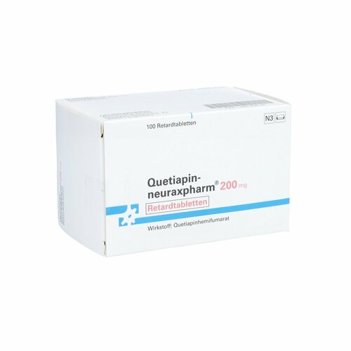 Quetiapin-neuraxpharm 200 mg retard, 100 Stk., neuraxpharm Arzneimittel GmbH