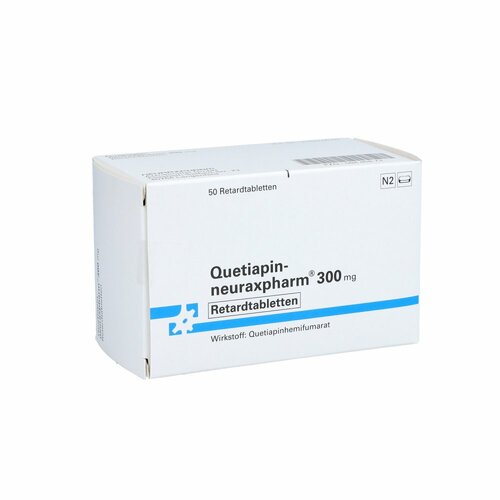 Quetiapin-neuraxpharm 300 mg Retardtabletten, 50 Stk., neuraxpharm Arzneimittel GmbH