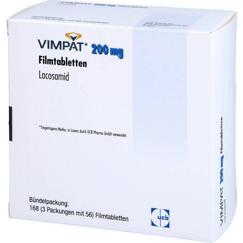 Vimpat 200mg Filmtabletten, 168 Stk., Emra-Med Arzneimittel GmbH