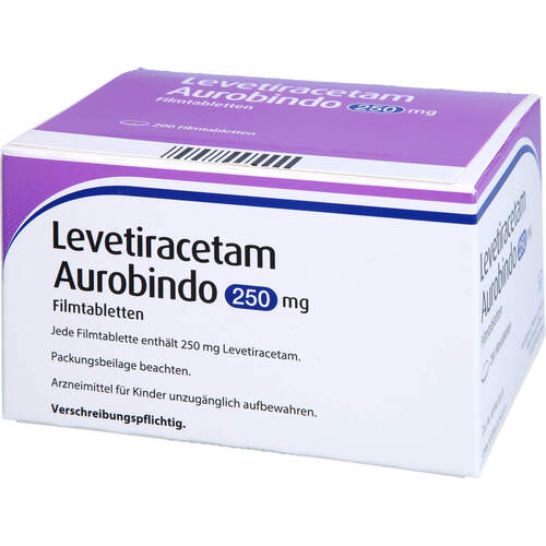 Levetiracetam Aurobindo 250 mg Filmtabletten, 200 Stk., PUREN Pharma GmbH & Co. KG