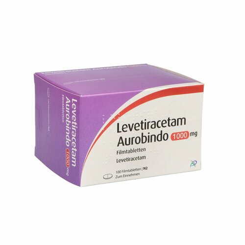 Levetiracetam Aurobindo 1000 mg Filmtabletten, 100 Stk., PUREN Pharma GmbH & Co. KG