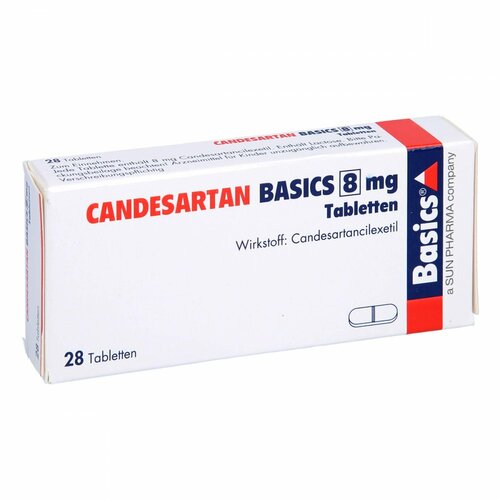 CANDESARTAN BASICS 8mg Tabletten, 28 ST, Basics GmbH