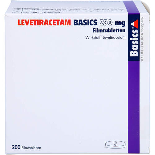 LEVETIRACETAM BASICS 250mg Filmtabletten, 200 ST, Basics GmbH