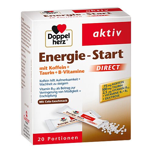 DOPPELHERZ Energie-Start DIRECT Pellets, 20 Stk., Queisser Pharma GmbH & Co. KG