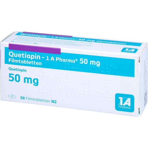 Quetiapin-1A Pharma 50mg Filmtabletten, 50 Stk., 1 A Pharma GmbH