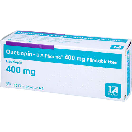 Quetiapin-1A Pharma 400mg Filmtabletten, 50 Stk., 1 A Pharma GmbH