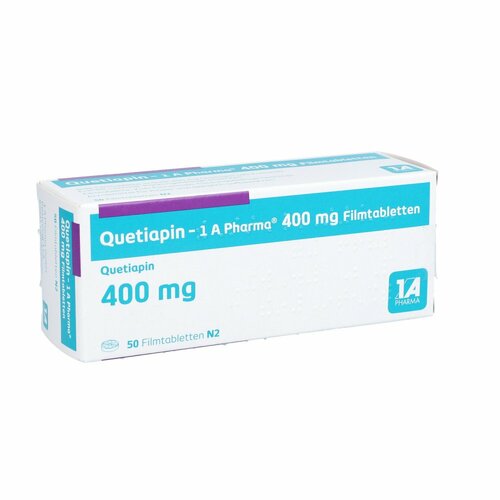 Quetiapin-1A Pharma 400mg Filmtabletten, 50 Stk., 1 A Pharma GmbH
