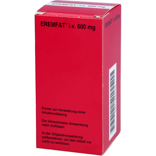 EREMFAT IV 600mg o Lsgm, 1 ST, Esteve Pharmaceuticals GmbH