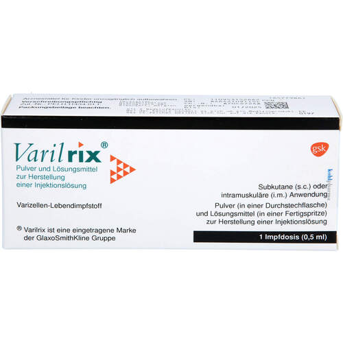 Varilrix Fertigspritze Plv.u.Lsm.z.Her.e.Inj.-Lsg., 1 ST, kohlpharma GmbH