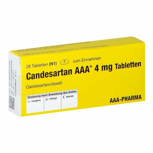 Candesartan AAA 4mg Tabletten, 28 Stk., Aaa - Pharma GmbH