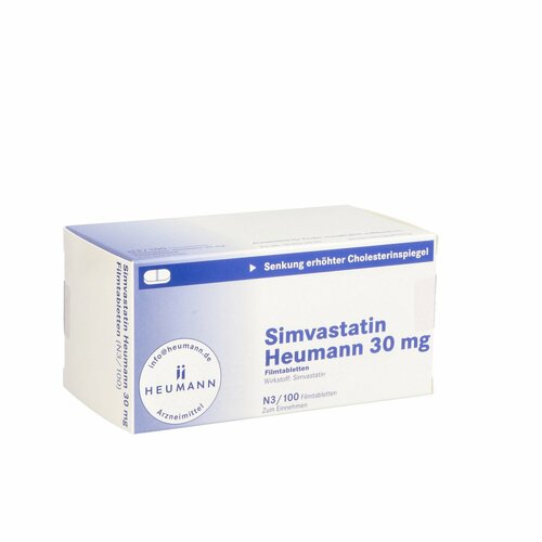 Simvastatin Heumann 30mg Filmtabletten, 100 Stk., Heumann Pharma GmbH & Co. Generica KG