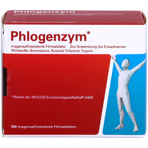 Phlogenzym magensaftresistente Filmtabletten, 100 ST, Emra-Med Arzneimittel GmbH