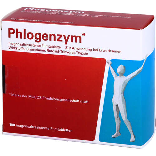 Phlogenzym magensaftresistente Filmtabletten, 100 Stk., Emra-Med Arzneimittel GmbH